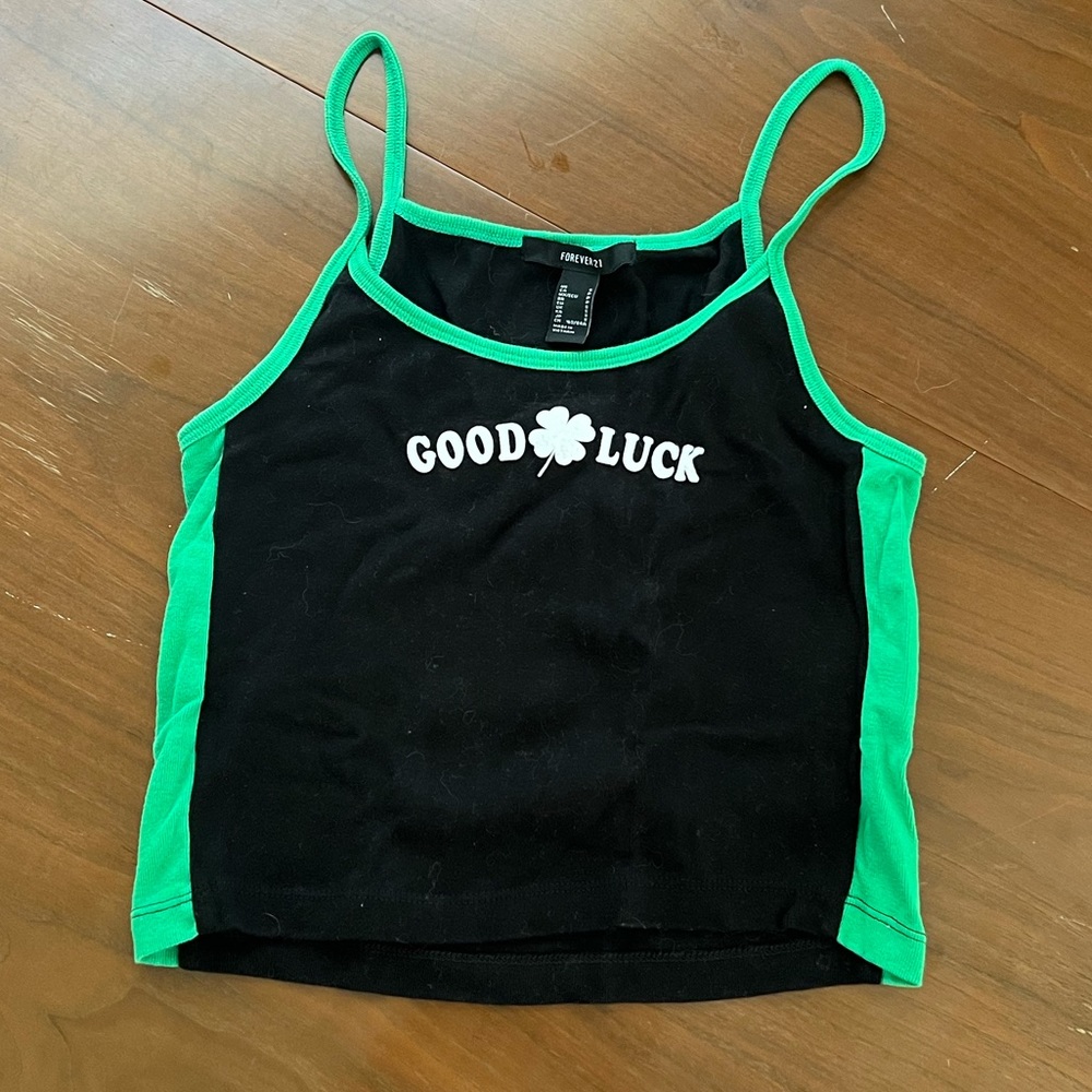 Forever 21 St Pattys Day Crop Top
